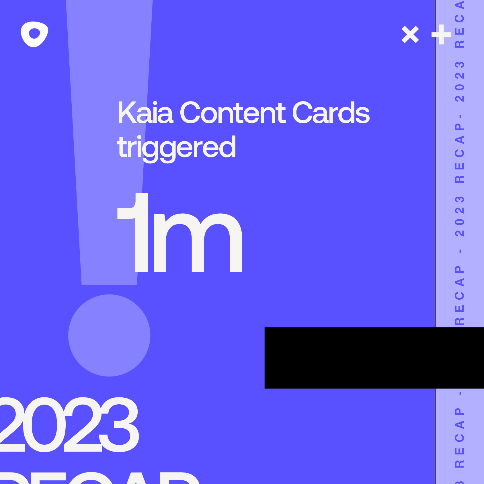 Outreach 2023 recap 1 million Kaia content cards triggered