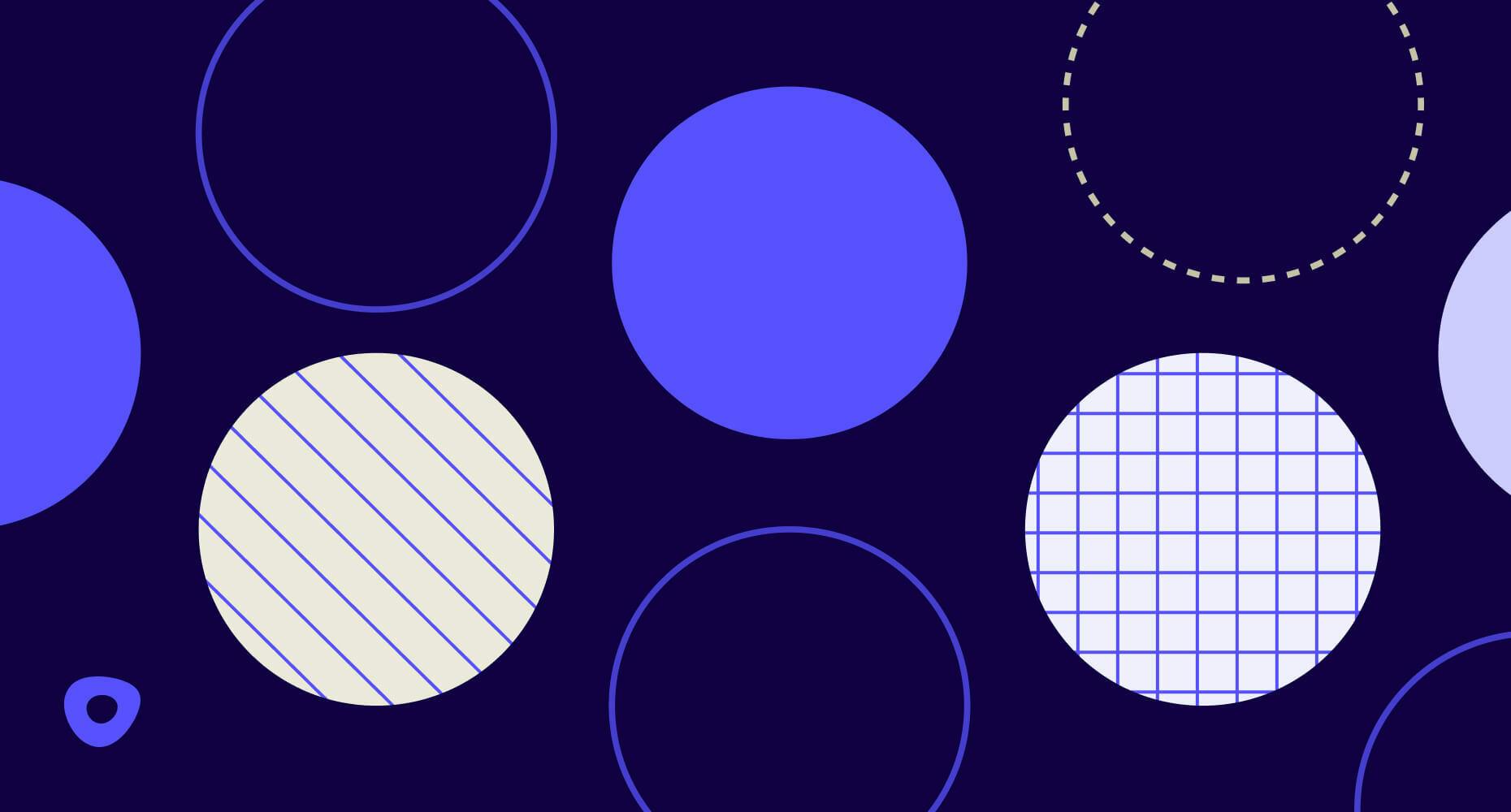 graphic with circles