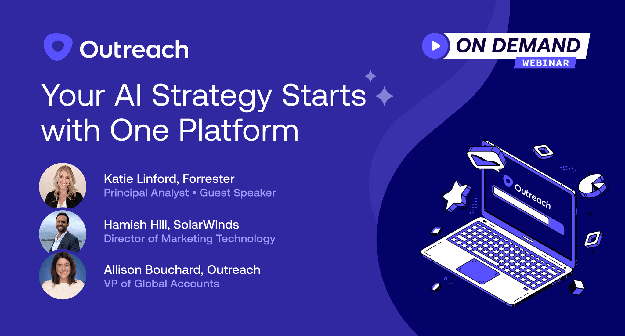 On-demand webinar, “Your AI Strategy Starts with One Platform” header image