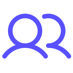 icon showing people, to indicate users of software