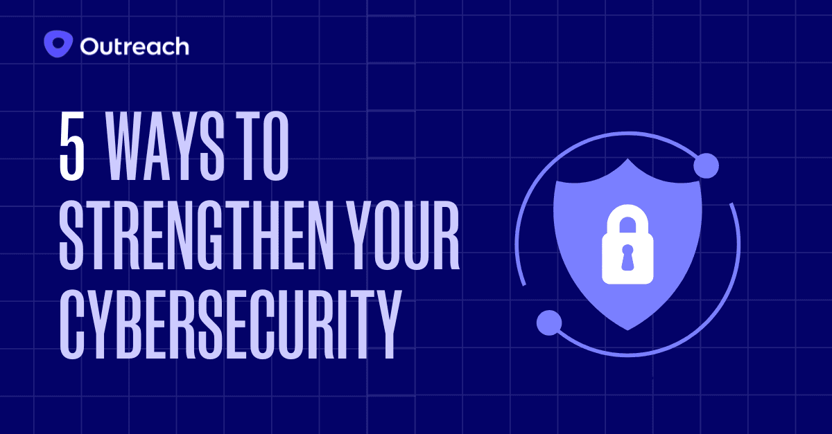 Header image of the “5 Ways to Strengthen Your Cybersecurity” blog post in celebration of Cybersecurity Awareness Month